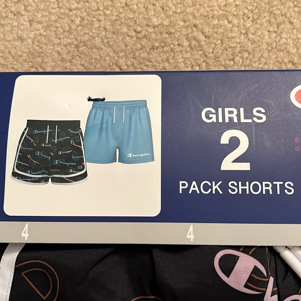 💥HOST PICK💥 NWT Girls' Champion 2-pack and 2-pack matching shorts, Size 4 - Picture 5 of 12